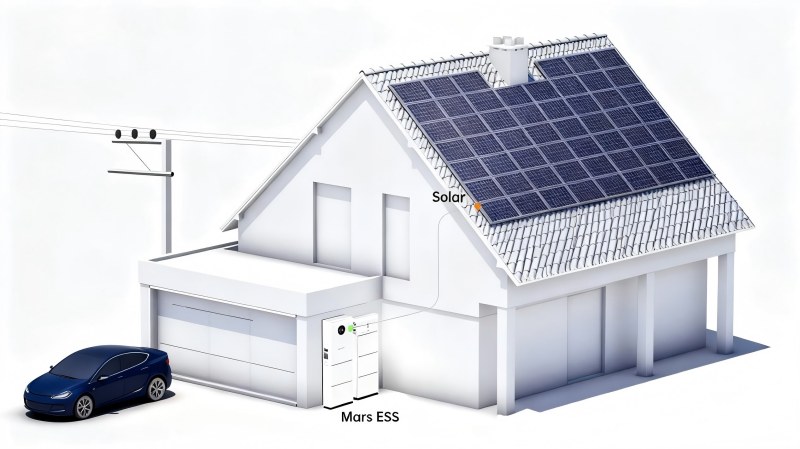Sådan parrer du boligenergiopbevaring med tagsolarbeslag til hjemmeenergisystemer