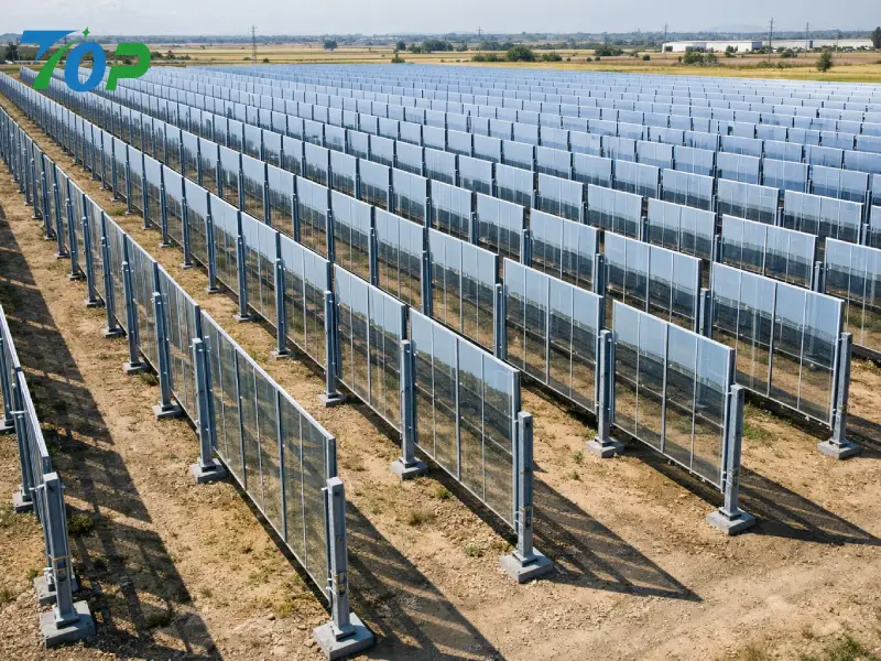 Lodret bifacialt solarmonteringssystem: Hemmeligheden bag 30 % højere jordudnyttelse