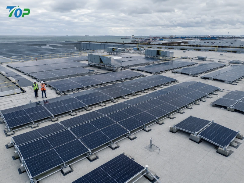 Ikke-gennemtrængende fladt tag-solarballastmonteringssystem: Vandtæt løsning i teknisk kvalitet til kommercielle solcelleprojekter på tagterrassen
