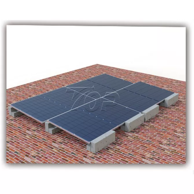 Ballast fladt tag solar monteringssystem