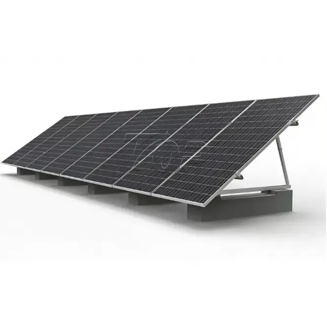 Fladt tag aluminium ballasteret solar monteringssystem