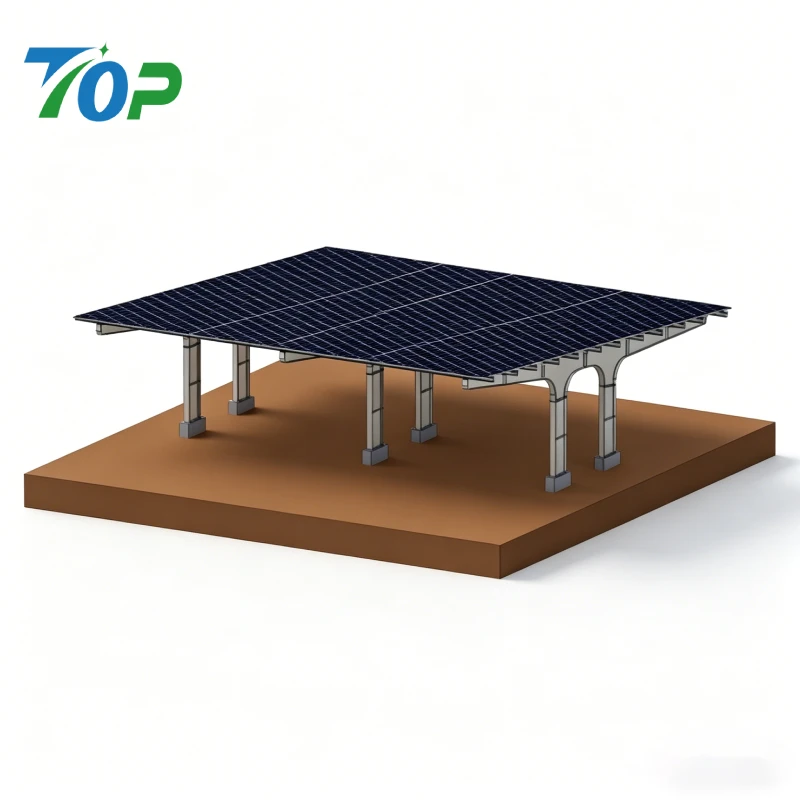 Varmgalvaniseret solparkering Carport monteringssystem